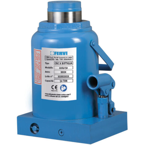Fervi Cric Idraulico a Bottiglia 50 ton - Altezza 295 mm - Peso 33 kg (1/4)