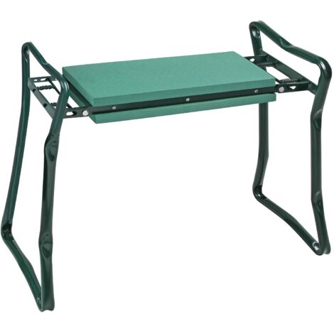 Valex Sgabello Inginocchiatoio Verde 66x27x49 cm con Seduta in Spugna (1/4)