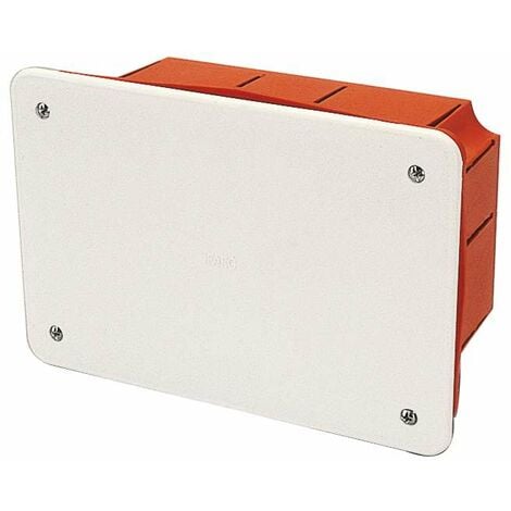 Scatola di derivazione da incasso con placca 153 x 98 x 70 mm