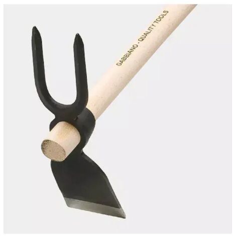 Agef Zappetta Forgiata Bidente - Manico Faggio Naturale - 120 cm (1/4)