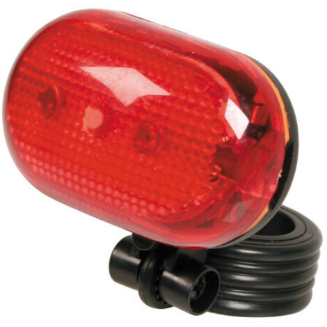fanale posteriore bicicletta a 3 led lampa - cod. 92042 (1/3)