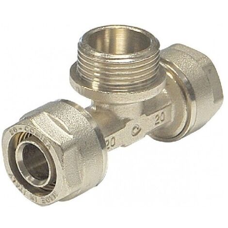 Raccordo TEE M Diametro  1/2" x 20 (1/3)