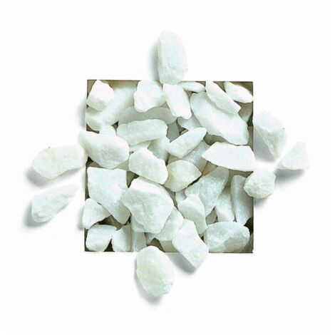 Granulato di Marmo Bianco Carrara 20 kg per Giardino e Decorazioni