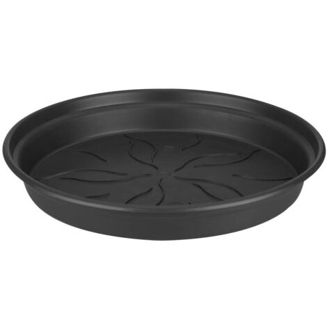 SOTTOVASO GREEN BASICS SAUCER 22CM LIVING BLACK ELHO
