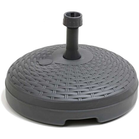 Ipae Progarden Base per Ombrellone Rattan - Antracite - 45cm