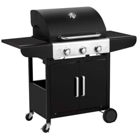 Barbecue Gas Okg 3 Fuochi Cm 122X59 H 112 Qlima