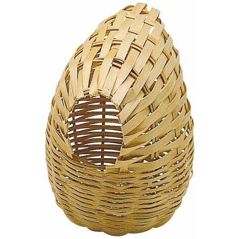 Ferplast Nido PA 4452 Nido chiuso in vimini per canarini, piccoli uccelli ed esotici . Variante PA 4452 - Misure: 8.5 x h 11.5 cm - Ø 10.6 cm -