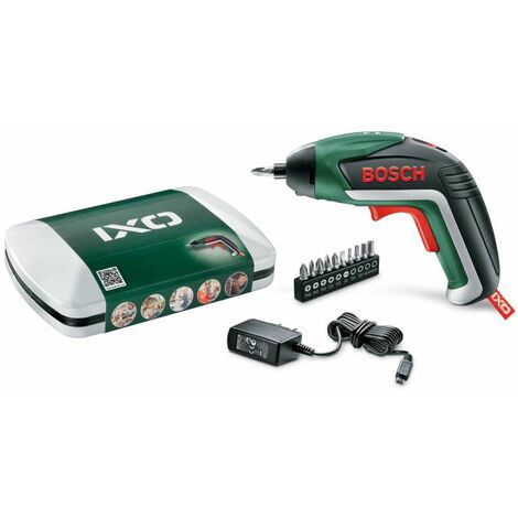 Bosch Avvitatore IXO 3,6V Verde con Batteria al Litio e 10 Bit Inclusi