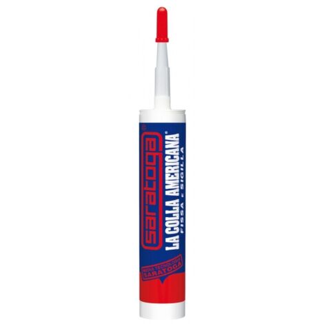 Saratoga Colla Americana Cartuccia 450 g - Adesivo Bianco Sigillante Multiuso (1/4)