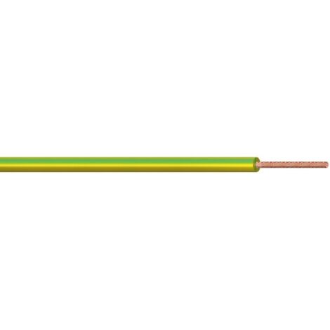 20 m cavo unipolare sezione 1 x 1,5 mm giallo verde