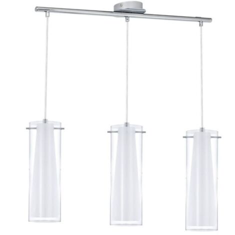 Eglo Lampadario a Sospensione Pinto - Cromo e Vetro - Ø 72,5 cm (1/5)