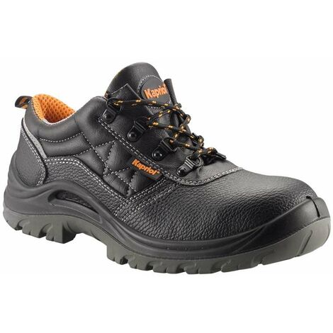 Base Protection Smash Scarpa Antinfortunistica, da Uomo e Donna, Grigio Scuro/Giallo, Taglie 43