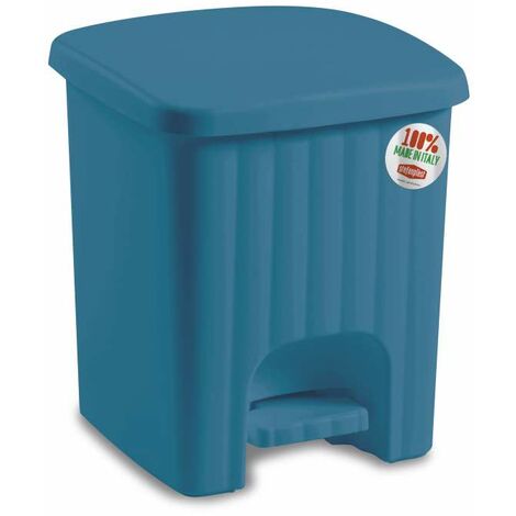 Pattumiera pedalina blu 4,5 l (1/3)