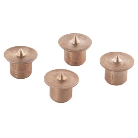 WOLFCRAFT Spine metallo Ø 10 mm, per marcatura tasselli, 4 pezzi