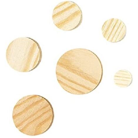 wolfcraft 40 piastrine in legno, Ø 20 mm I 2941000 I Per il ritocco e la riparazione di difetti nel legno