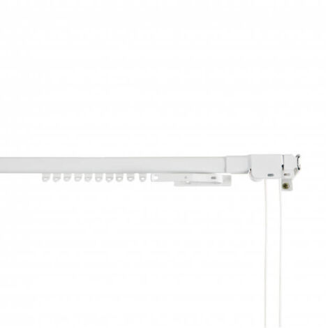 Binario tenda rinforzato estensibile 160-300 cm Bianco