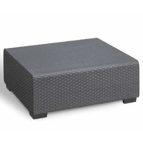 Keter Tavolo da Giardino Salta/Sapporo Grafite 71,5x71,5 cm Rattan