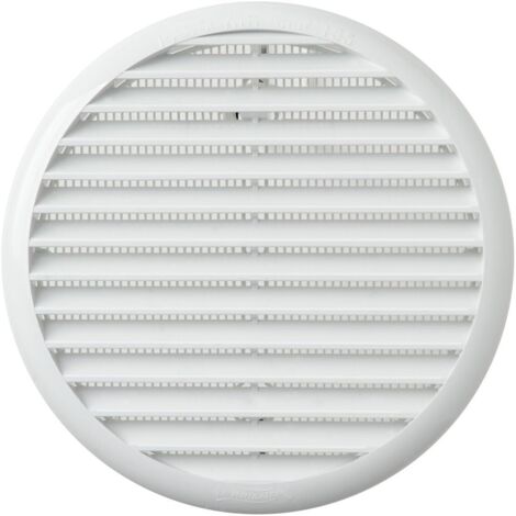 Griglia in Plastica 175 mm Tonda con Rete foro 125/160 a Molle