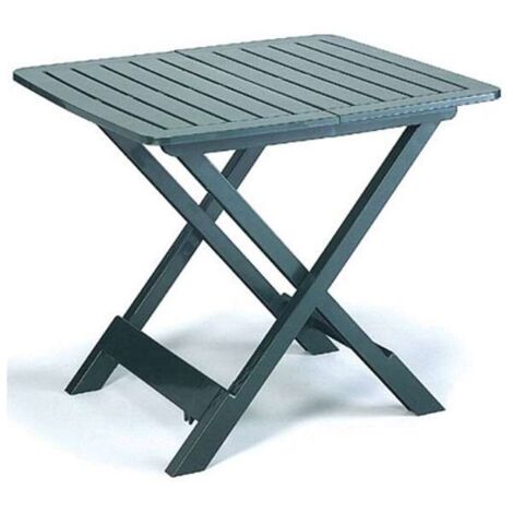 Tavolo resina pieghevole verde 79 x 72 cm