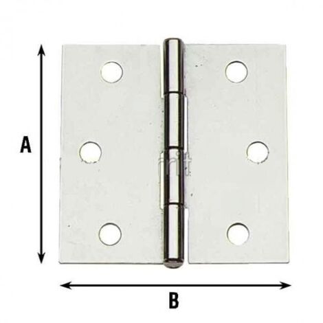 Cerniera Quadra Spina Fissa Zn  35X 35      121 Al (1/4)