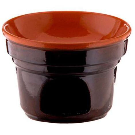 Coli Fornellino Bagna Cauda in Terracotta Marrone - 14cm x 10cm - Elegante