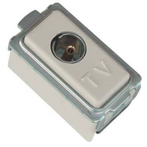 Marlanvil Presa TV Coassiale - Bianco - Diametro 9,5 mm