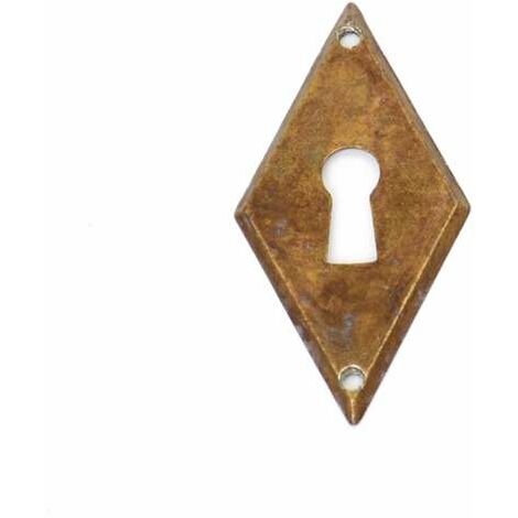 Bocchetta rombo patinato antico 28 x 55 mm