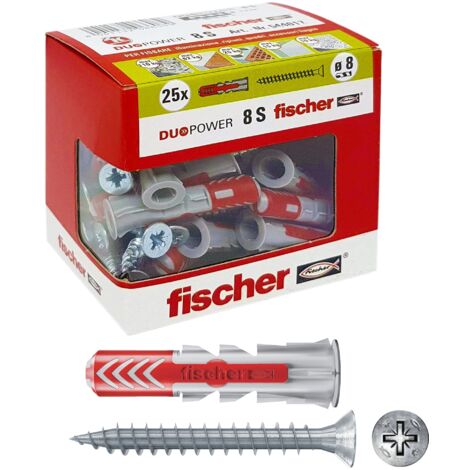 Tasselli DUOPOWER 8 S Y con vite (25 Pz.)