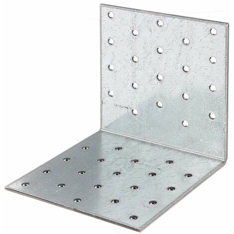 Squadretta giunzione angolare multiforo 100x100x100x2,5