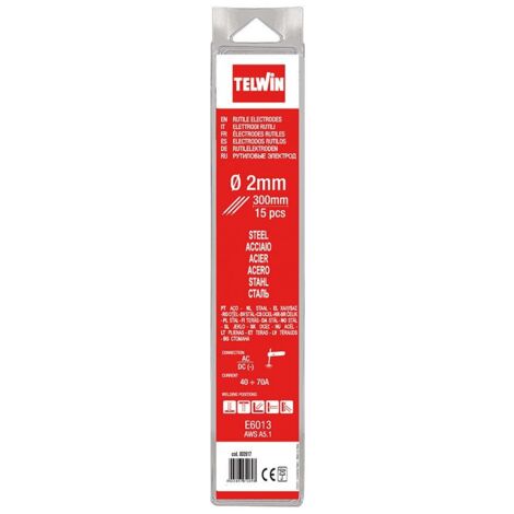 Telwin 15 elettrodi rutili diametro 2mm 802617