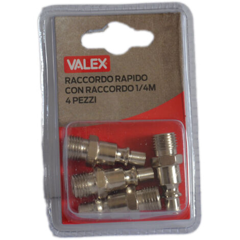 Valex SET 4 RACCORDI RAPIDI ATTACCO BAIONETTA (1/4)