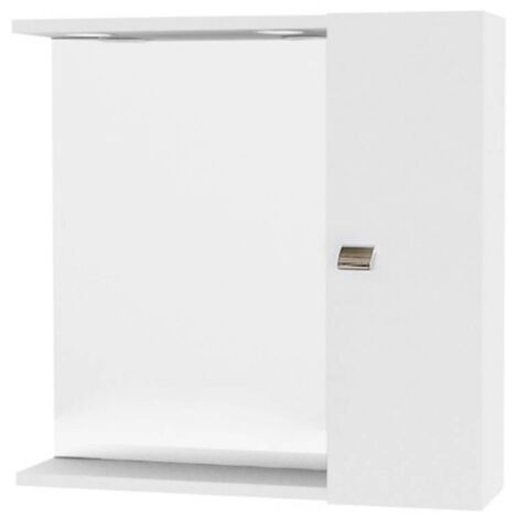Savinidue Specchiera da Bagno con LED - Bianco - 58x57 cm (1/3)