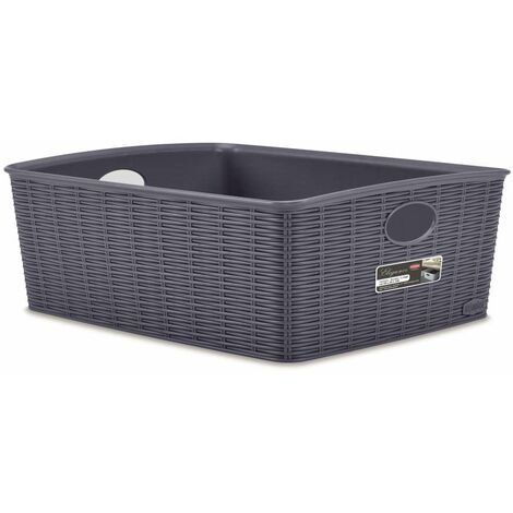 CESTA PER PANNI SPORCHI IN RESINA TERMOPLASTICA BLU, ROBINIA