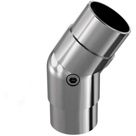 Giunto inox regolabile per corrimano in legno