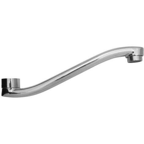 Canna lunga per rubinetto lavello attacco parete 23 cm idrobric - idrobric