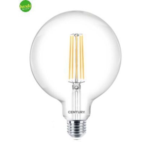 Century lampadina incanto filamento globo led 10w attacco e27 luce fredda ing125-102760
