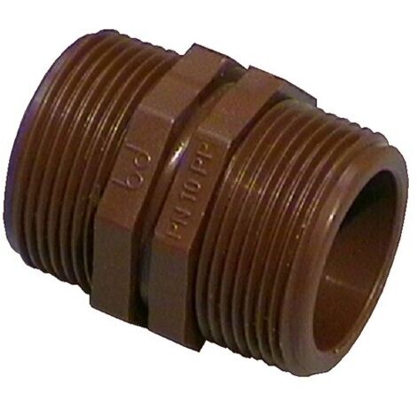 Niples mm in pp marrone Ø1/2