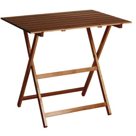 Tavolo pieghevole in legno noce 60 x 80 x 73 cm (1/4)
