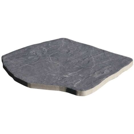 Granulati Zandobbio Passo Giapponese Ardesia Nero 42x32 cm - Giardino Decorativo