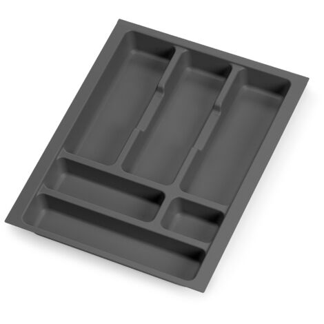 Portaposate Optima Vertex/Concept 500mm Plastica Grigio Antracite Emuca