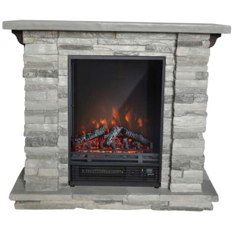 GMR Camino Elettrico Tigullio Pietra Grigia 1800W - 90x30x80 cm (1/4)