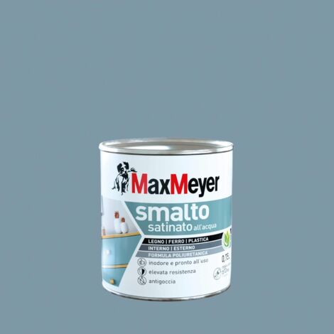 MaxMeyer Smalto Satinato Poliuretanico Denim 0,75 l per Interni Esterni