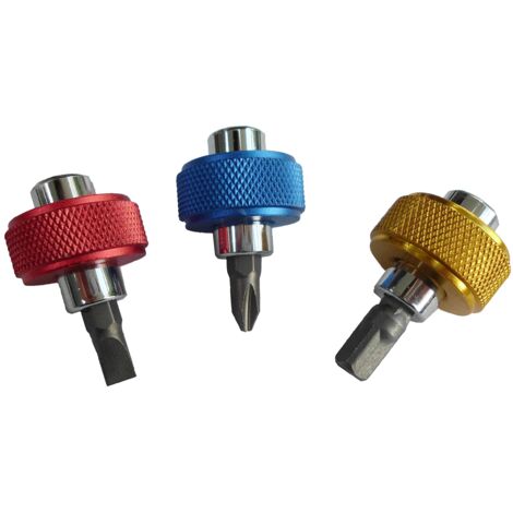 Masidef member of the würth group CON:P B20703 Set inserti/giraviti a manopole con adattotori 6 pezzi, argento (1/3)