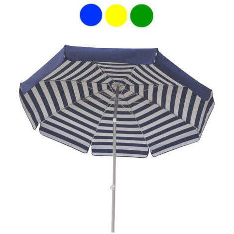 Ombrellone da Giardino Ø2 m Palo Ø33 mm in Acciaio Maffei Venezia Duplex Verde/Bianco e Verde