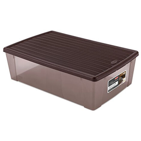 1PZ SCATOLA MULTIUSO 'ELEGANCE BOX' XXL cm 59 x 39 x h 17 moka/moka