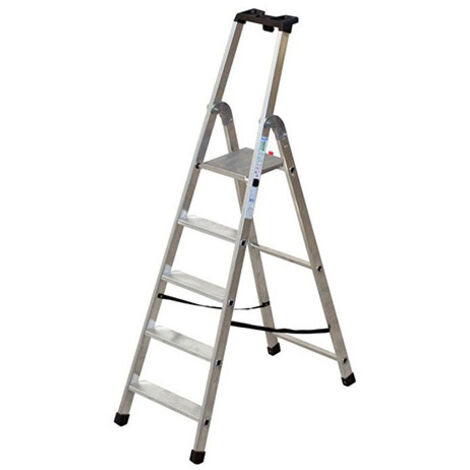 Scala Domestica Alluminio Quadra Gr. 5 Facal