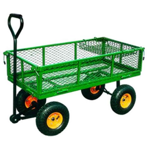 Carrello Giardino 300 kg Apribile Portatutto Carriola Trasporto Legna Rimorchio