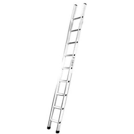 Scala Facal Prima DL81 in alluminio, semplice, 11 gradini, lunghezza 3,55 metri