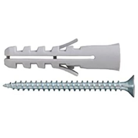 TASSELLI IN NYLON Ø 5 X 25 SENZA COLLARINO CON VITI TPS 4,0 X 30 - 25 PZ. (1/2)