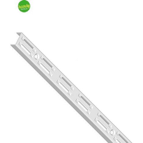 Guida doppia per cremagliera Alfer Aluminium 150cm finitura bianca